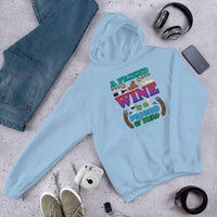 Unisex Adult Heavy Blend™ Hoodie | Gildan 18500 - Drinking - A Friend With Wine