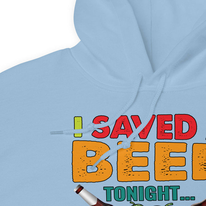 Unisex Adult Heavy Blend™ Hoodie | Gildan 18500 - Drinking - I Saved a Beer Tonight