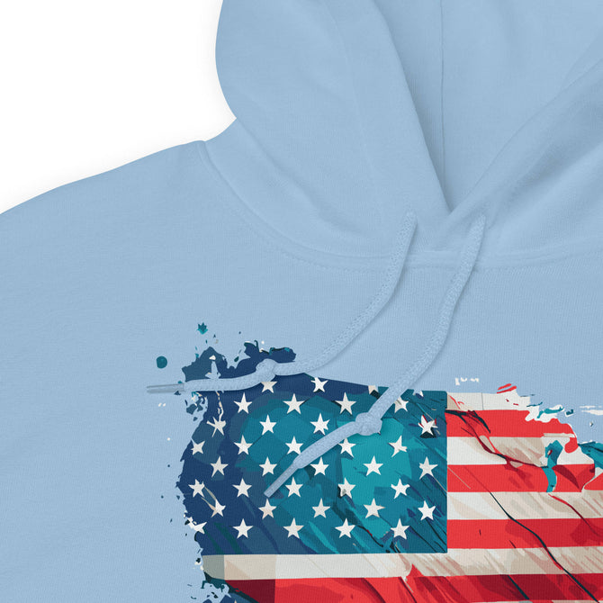 Unisex Adult Heavy Blend™ Hoodie | Gildan 18500 - USA - Abstract Country Flag 1