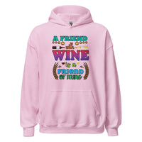 Unisex Adult Heavy Blend™ Hoodie | Gildan 18500 - Drinking - A Friend With Wine