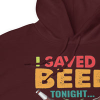 Unisex Adult Heavy Blend™ Hoodie | Gildan 18500 - Drinking - I Saved a Beer Tonight