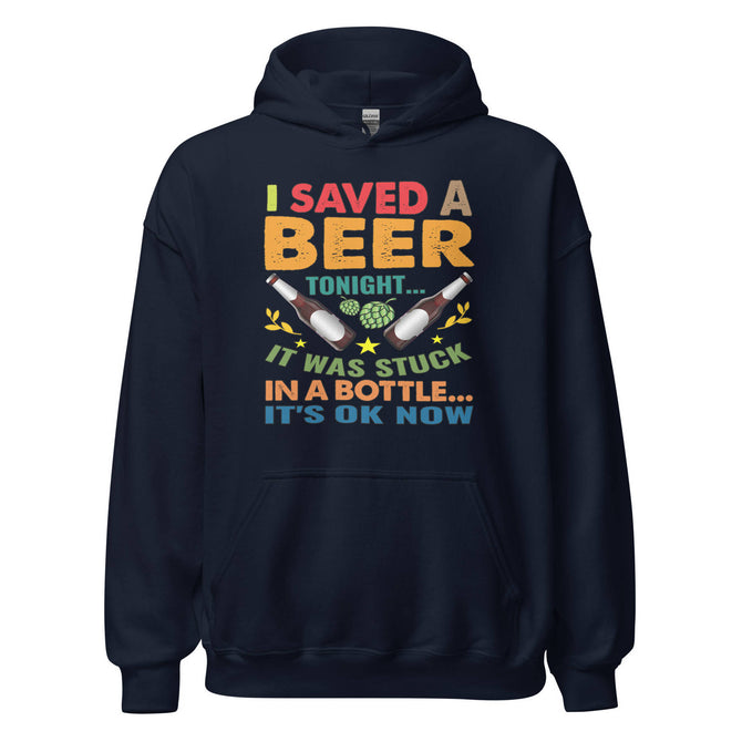 Unisex Adult Heavy Blend™ Hoodie | Gildan 18500 - Drinking - I Saved a Beer Tonight