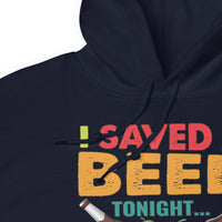 Unisex Adult Heavy Blend™ Hoodie | Gildan 18500 - Drinking - I Saved a Beer Tonight