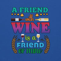 Unisex Adult Heavy Blend™ Hoodie | Gildan 18500 - Drinking - A Friend With Wine