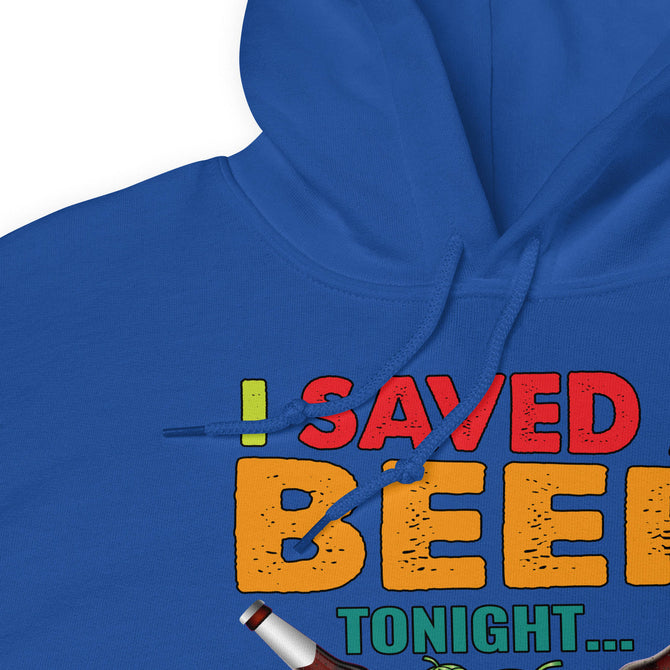 Unisex Adult Heavy Blend™ Hoodie | Gildan 18500 - Drinking - I Saved a Beer Tonight