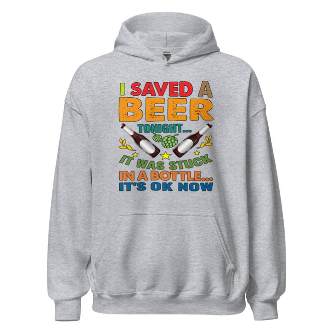 Unisex Adult Heavy Blend™ Hoodie | Gildan 18500 - Drinking - I Saved a Beer Tonight