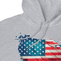 Unisex Adult Heavy Blend™ Hoodie | Gildan 18500 - USA - Abstract Country Flag 1