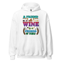 Unisex Adult Heavy Blend™ Hoodie | Gildan 18500 - Drinking - A Friend With Wine