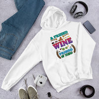 Unisex Adult Heavy Blend™ Hoodie | Gildan 18500 - Drinking - A Friend With Wine