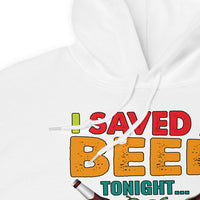 Unisex Adult Heavy Blend™ Hoodie | Gildan 18500 - Drinking - I Saved a Beer Tonight