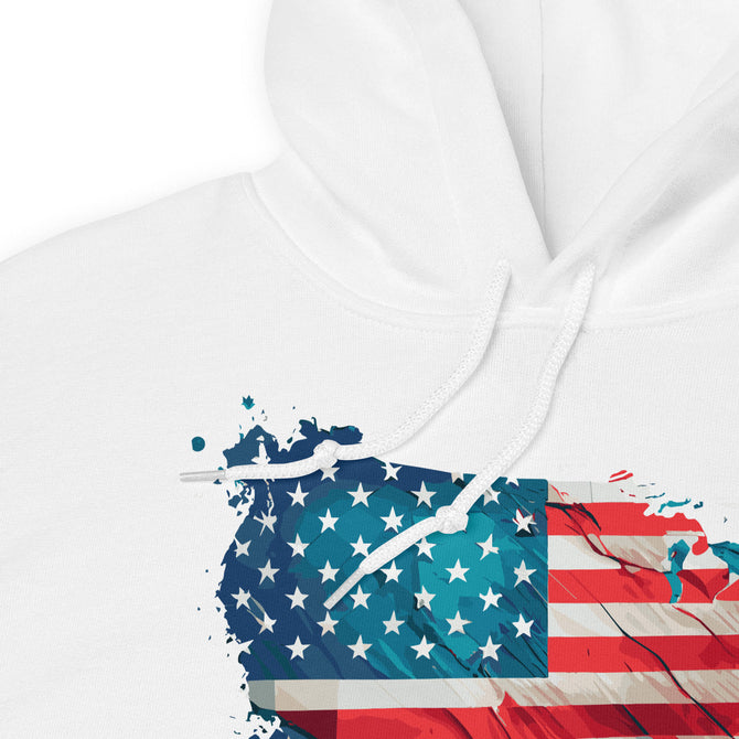 Unisex Adult Heavy Blend™ Hoodie | Gildan 18500 - USA - Abstract Country Flag 1